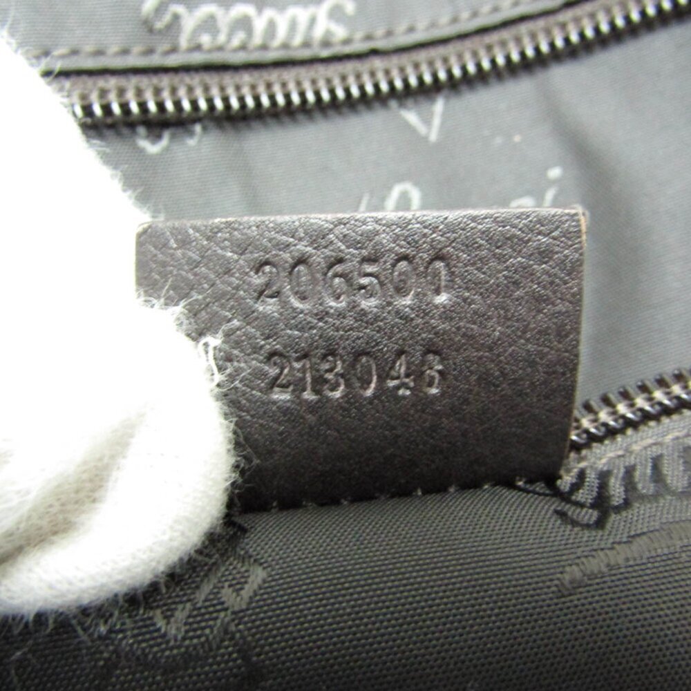 GUCCI Authentic Brown Leather Boston Bag - Picture 14 of 15